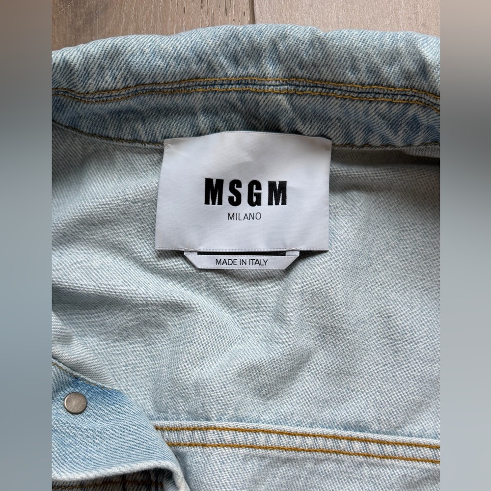 MSGM Light Blue Denim Jacket - Picture 5 of 7